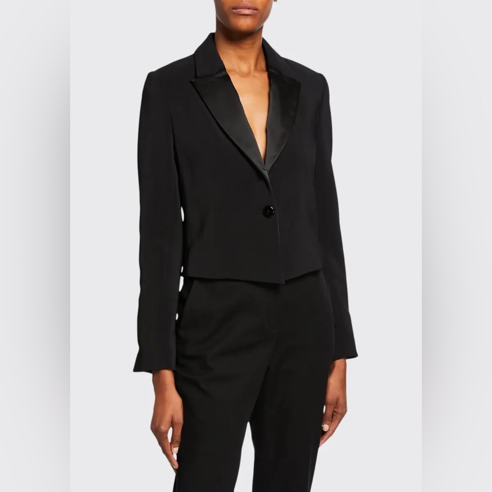 NWT ROSETTA GETTY Cropped Tuxedo Jacket Size 2